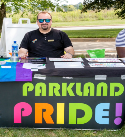 parkland pride information table